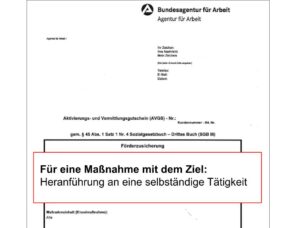 Koblenz Bewilligung Heanführung an eine selbständige Tätigkeit(1)