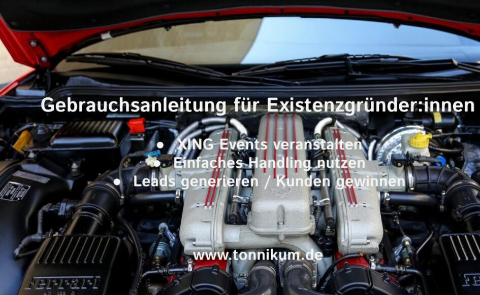 Gründerseminar Leadgenerierung mit XING Events - TONNIKUM®