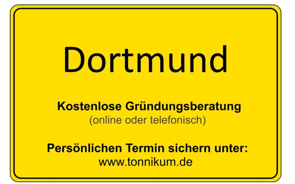 Dortmund Kostenlose Beratung Existenzgründung TONNIKUM®
