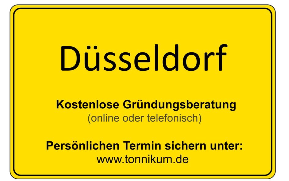 Düsseldorf Kostenlose Beratung Existenzgründung TONNIKUM®