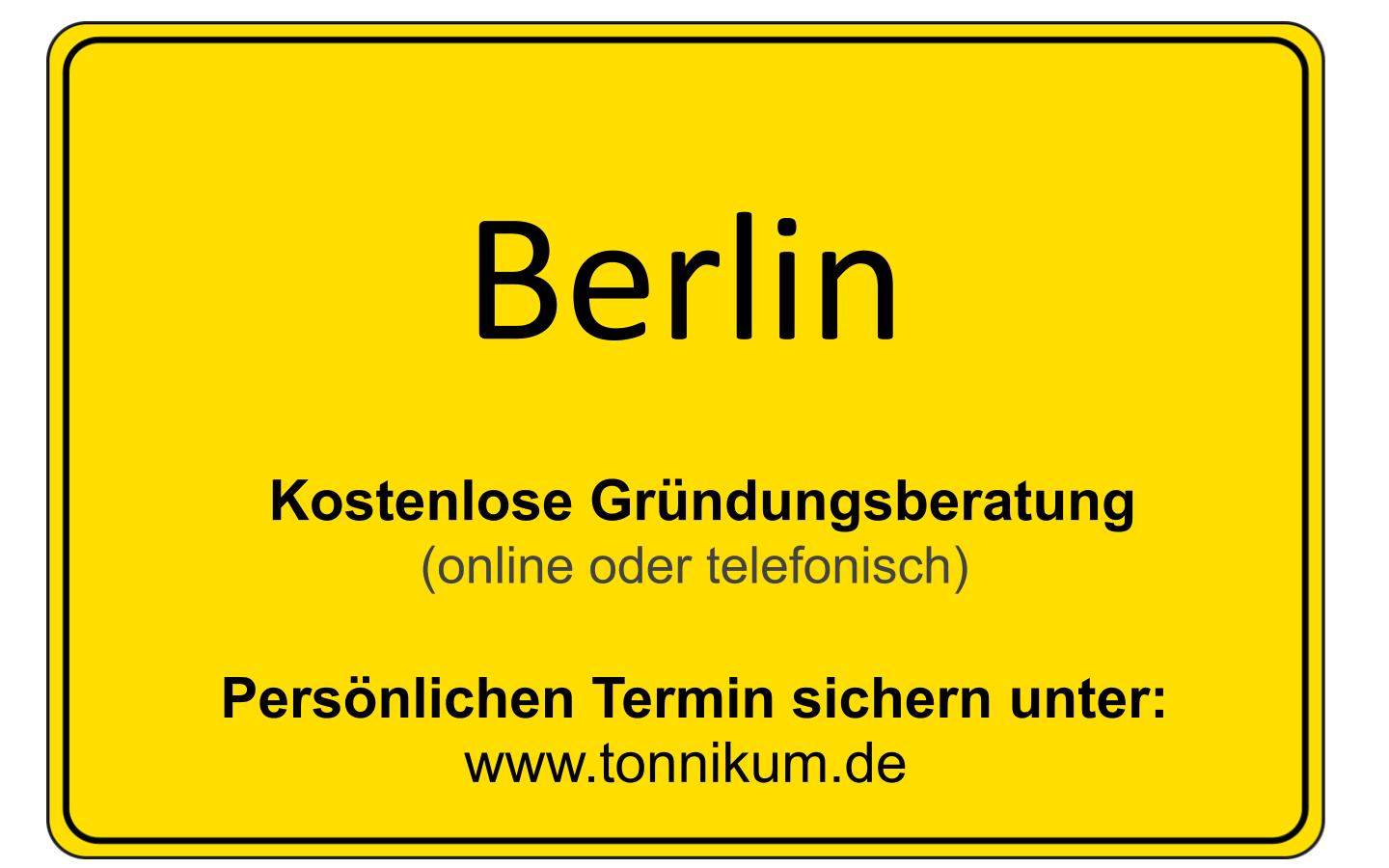Existenzgründungsberatung Berlin ⇒  kostenlose Erstberatung