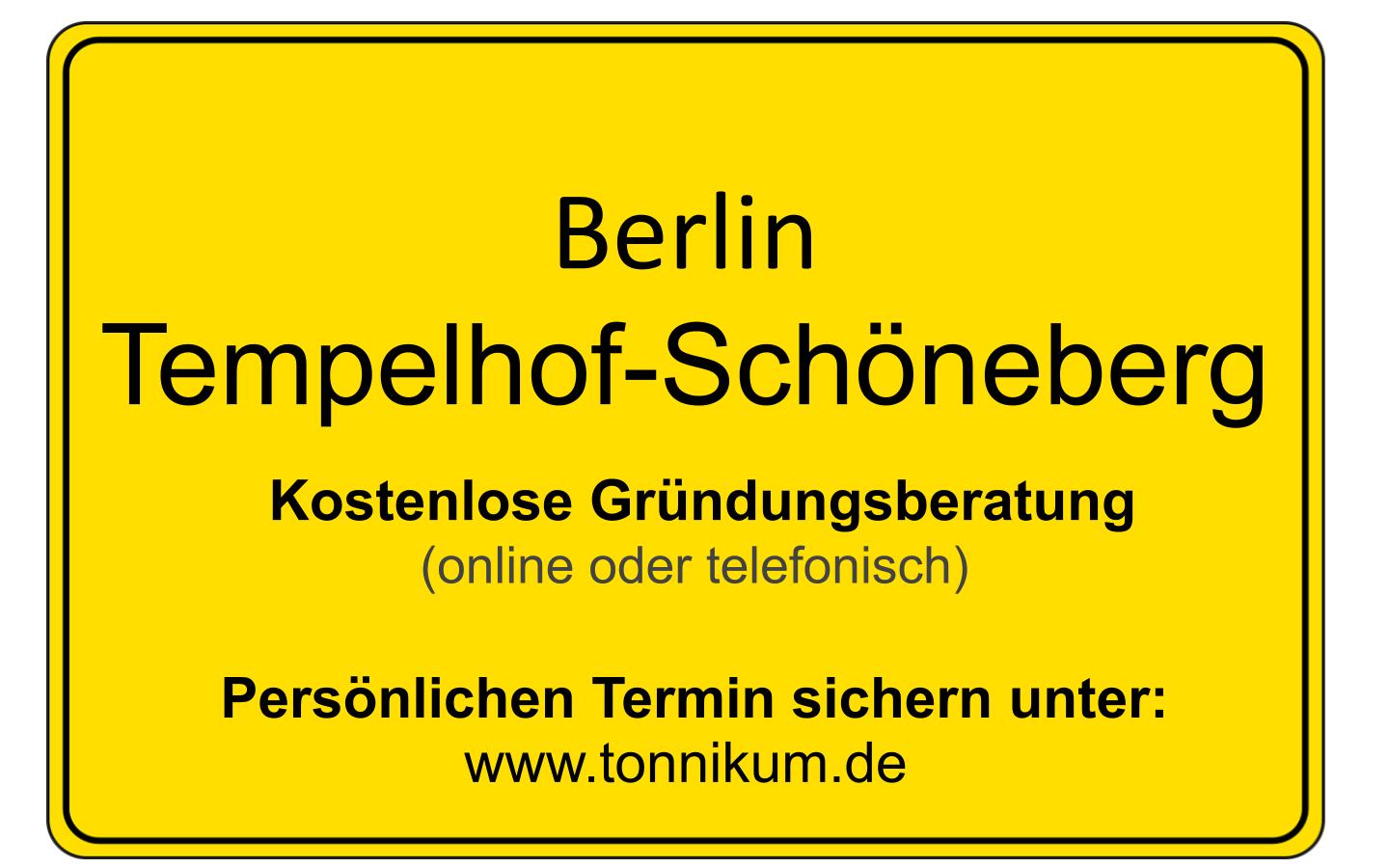 Tempelhof-Schöneberg kostenlose Beratung Existenzgründung (online per GoogleMeet)
