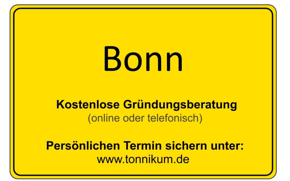 Bonn Kostenlose Beratung Existenzgründung TONNIKUM®