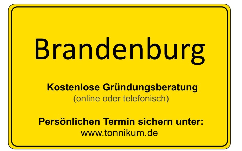 Brandenburg Kostenlose Beratung Existenzgründung TONNIKUM®