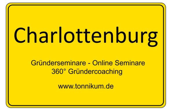 Berlin Charlottenburg-Wilmersdorf Gründerseminar - Online Seminare - Gründeroaching - TONNIKUM®