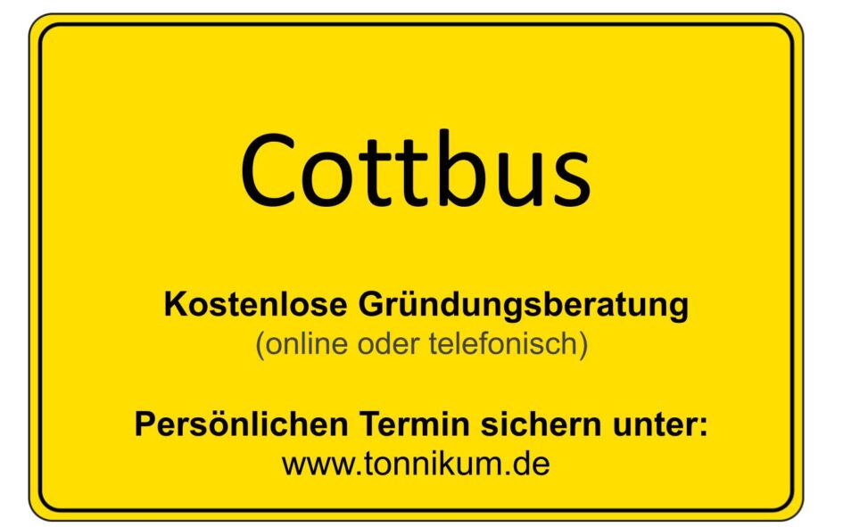 Cottbus Kostenlose Beratung Existenzgründung TONNIKUM®