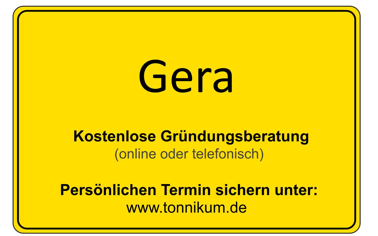 Existenzgründungsberatung Gera ⇒ kostenlose Erstberatung
