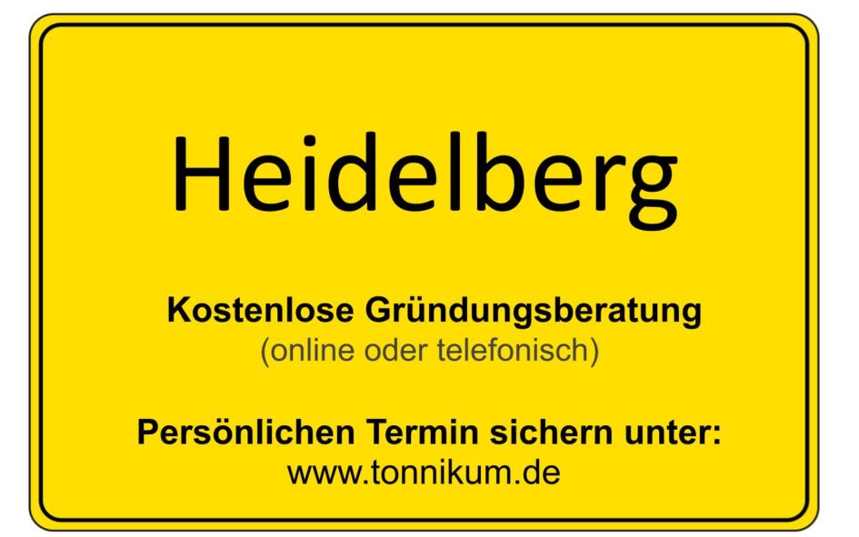 Heidelberg Kostenlose Beratung Existenzgründung TONNIKUM®