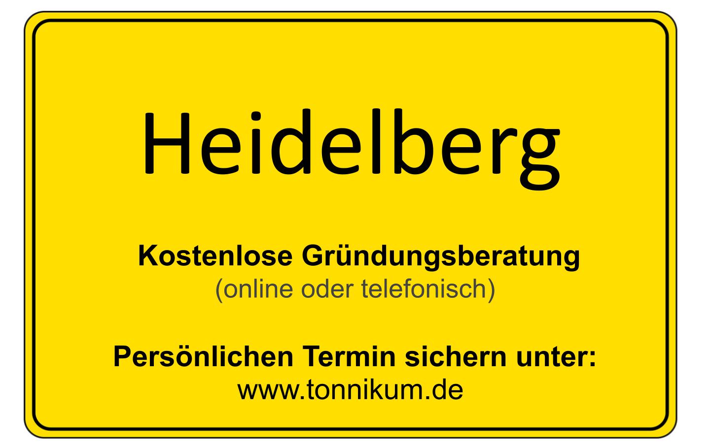 Existenzgründungsberatung Heidelberg ⇒ kostenloses Erstgespräch