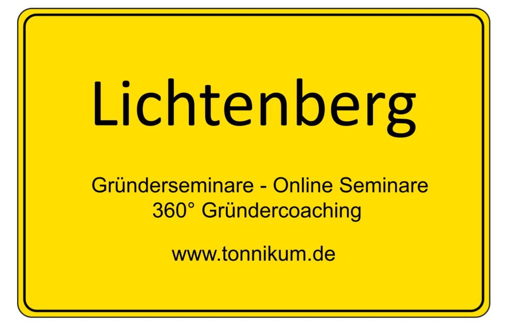 Lichtenberg Berlin Gründerseminar - Online Seminare - Gründeroaching - TONNIKUM®