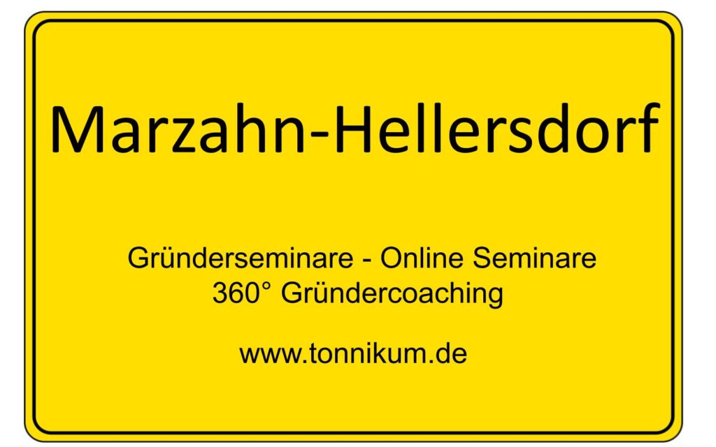 Marzahn-Hellersdorf Gründerseminar - Online Seminare - Gründeroaching - TONNIKUM®