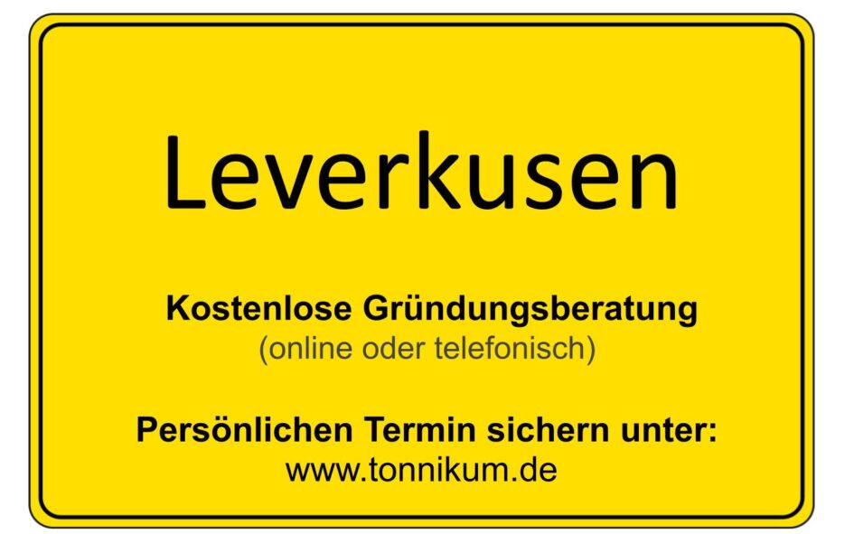 Leverkusen Kostenlose Beratung Existenzgründung TONNIKUM®